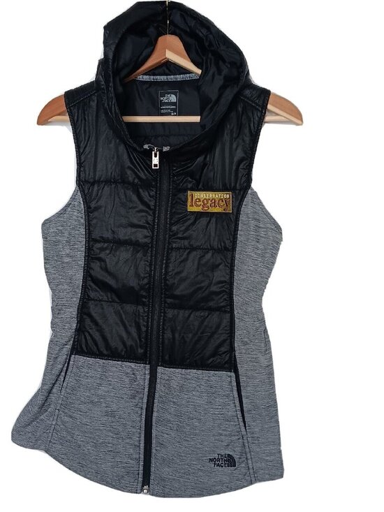 The North Face Jackets & Blazers - The North Face Pseudo Puffer Tunic Vest Small Gray Black Conservation Legacy